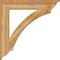 Ekena Millwork Thorton Traditional Rough Sawn Bracket, Western Red Cedar, 6"W x 40"D x 40"H BKT06X40X40THR01RWR - alternate 3